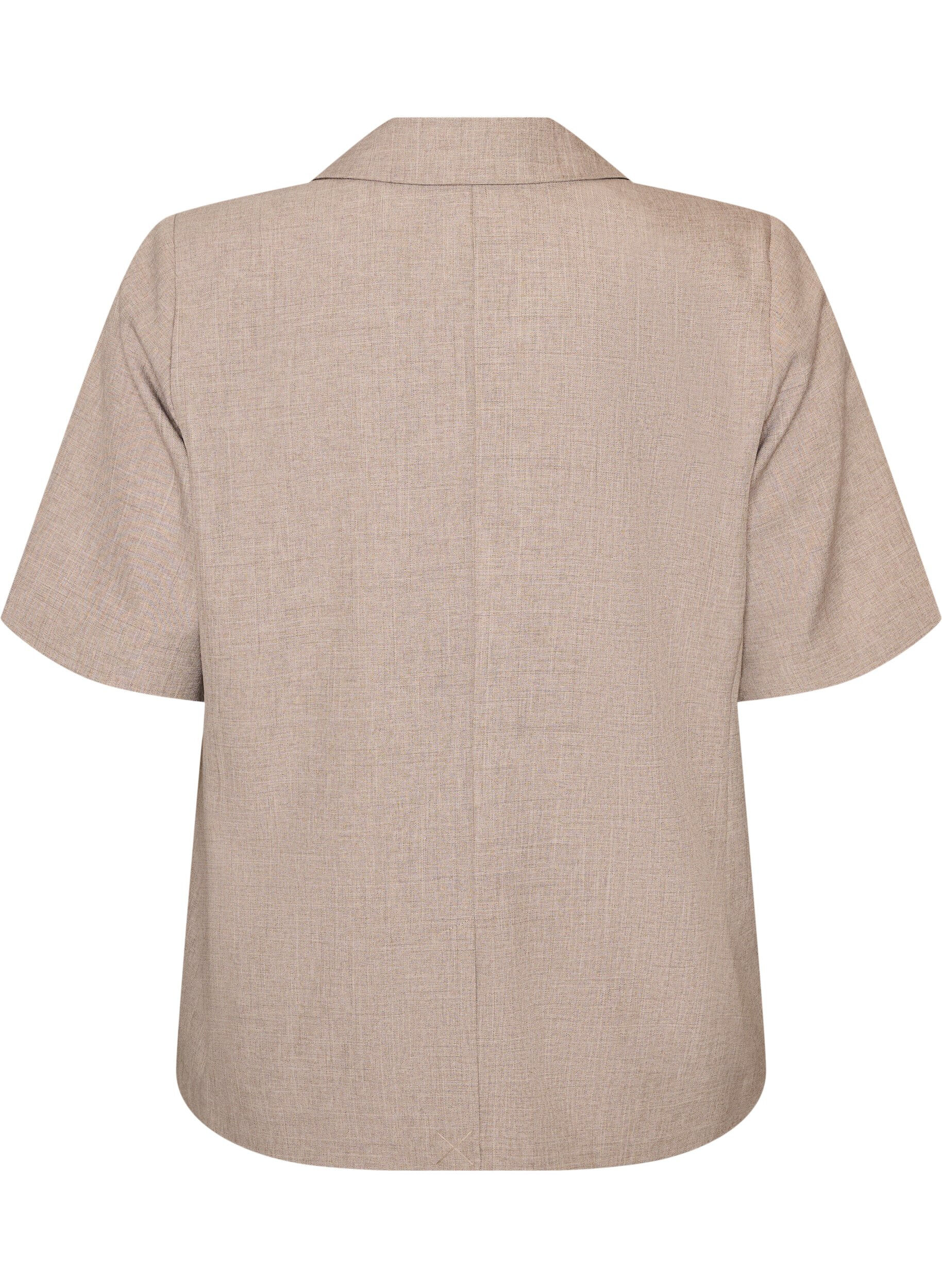 ZizziBlekitny marynarka z kr&oacute;tkim rekawem i klapami, Brązowy, Packshot image number 1