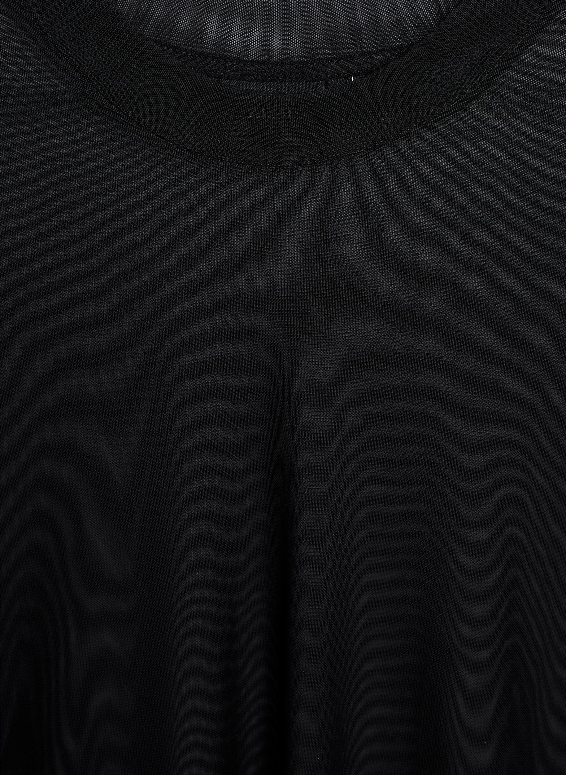 Zizzi Bluzka z siateczki z kr&oacute;tkim rekawem, Czarne, Packshot image number 2