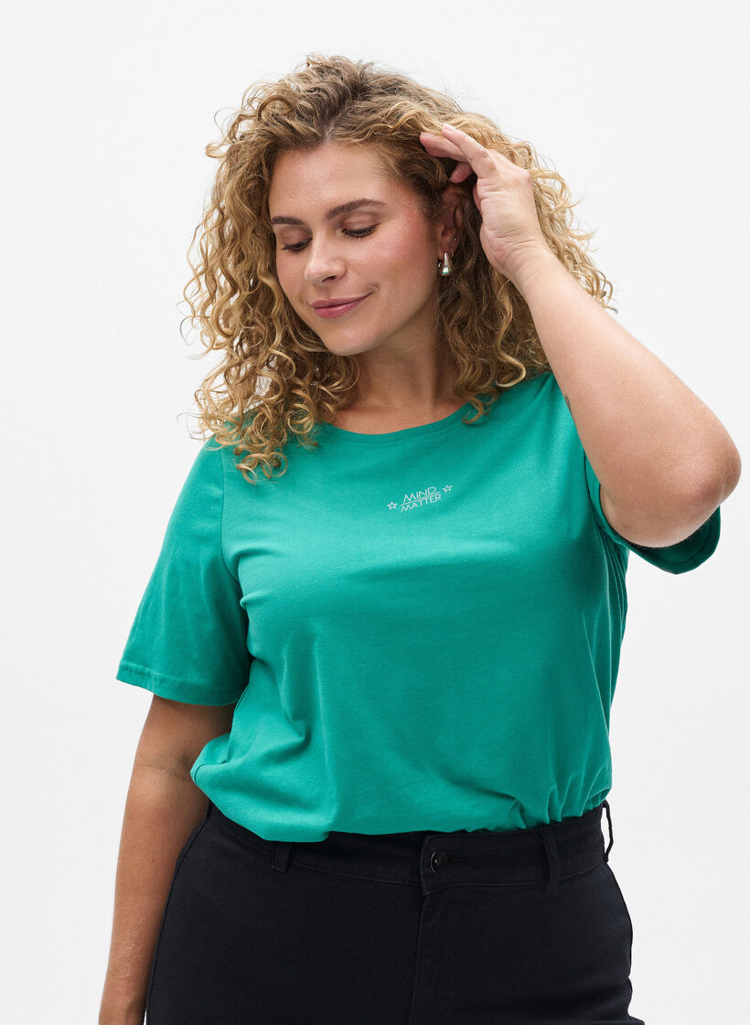 FLASH - T-shirt z nadrukiem, Zielony, Model image number 0