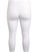 3/4-length wiskozowe legginsy w stylu basic, Biały, Packshot image number 1