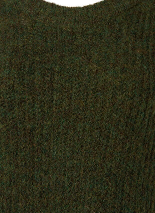Dzianinowy sweter z welna i raglanowymi rekawami, Winter Moss, Packshot image number 2