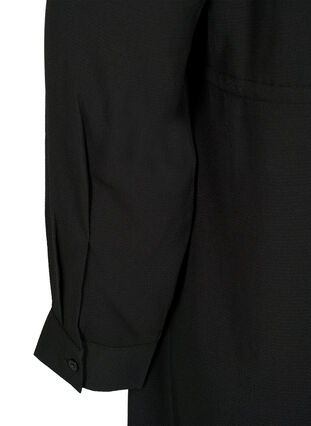 Sukienka z koronka w pasie, Black, Packshot image number 4