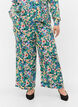 Loose printed viscose trousers, Multi AOP, Model image number 2