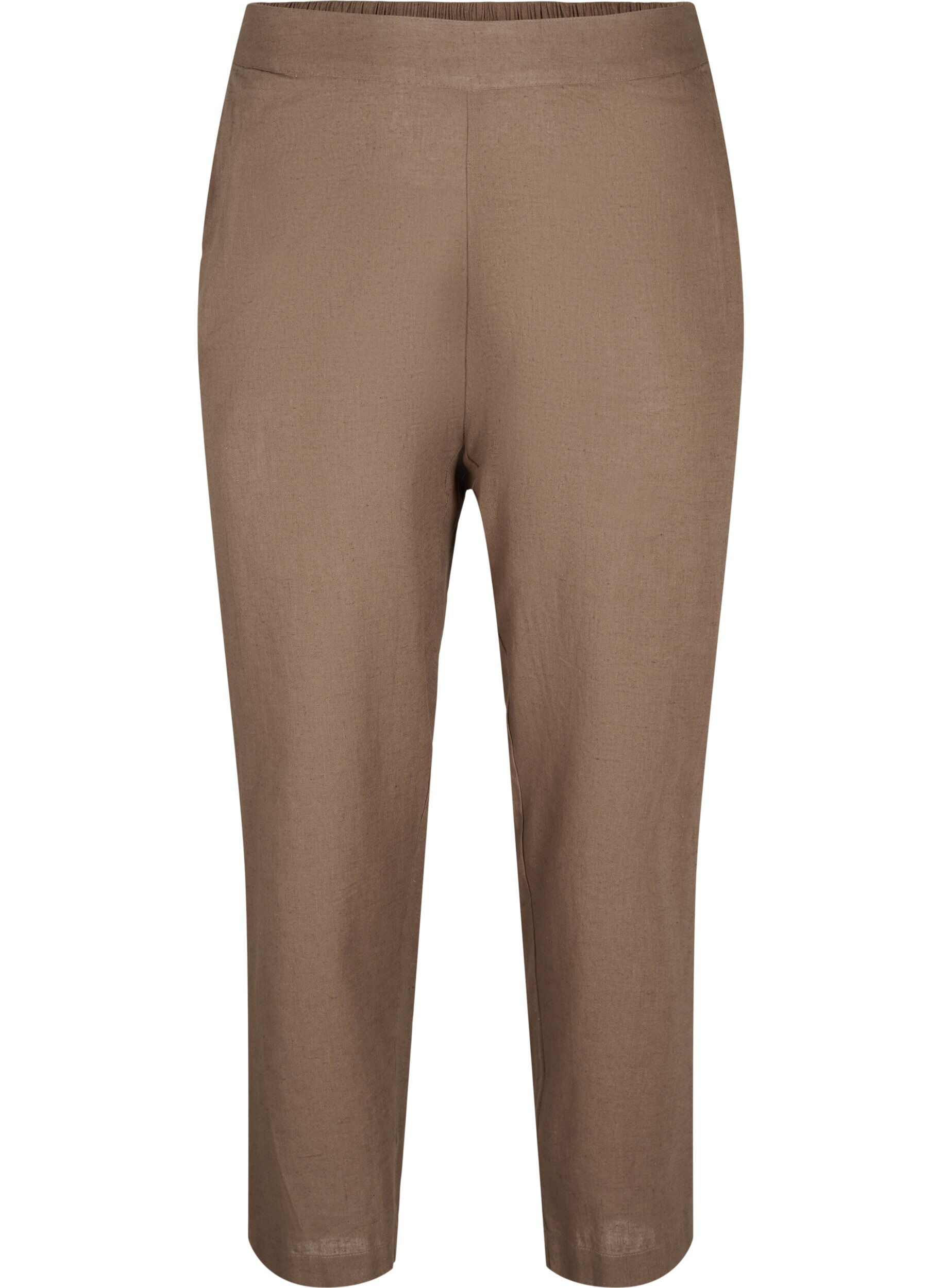 Zizzi Luzne spodnie z mieszanki lnu i bawelny, Cub, Packshot image number 0