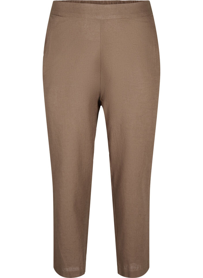 Luzne spodnie z mieszanki lnu i bawelny, Cub, Packshot image number 0