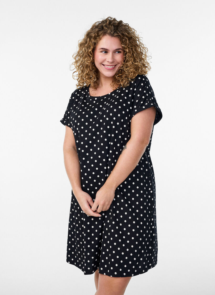 2-pack T-shirt z kr&oacute;tkim rekawem, Czarne, Model image number 0