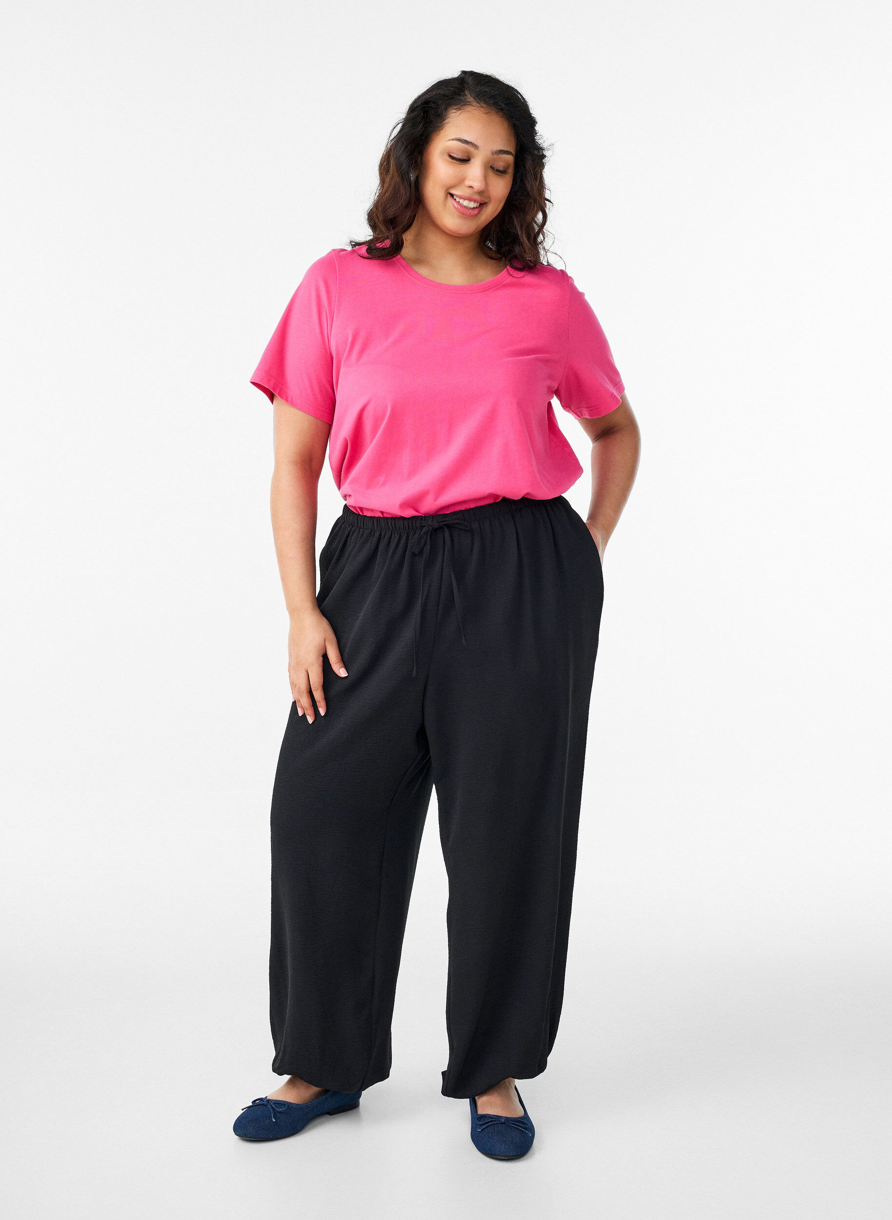 Zizzi Koszulka z motywem, R&oacute;żowy, Model image number 1