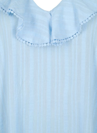Bluzka z rekawem 3/4 i koronka, Chambray Blue, Packshot image number 2