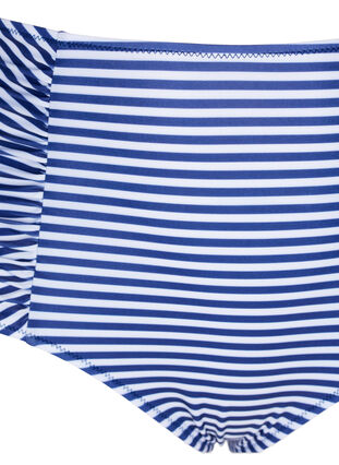 Doly bikini w paski z wysokim stanem, Blue Striped, Packshot image number 2