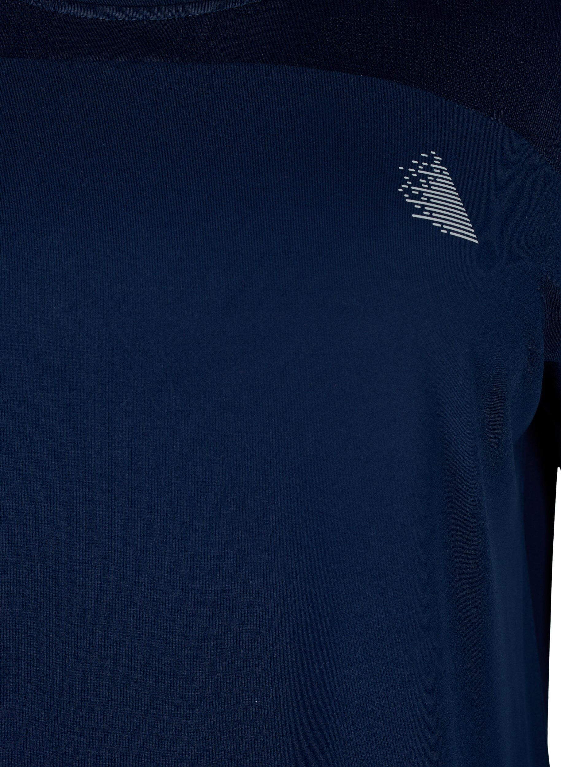 Zizzi Koszulka treningowa z okraglym dekoltem, Black Iris ASS, Packshot image number 2