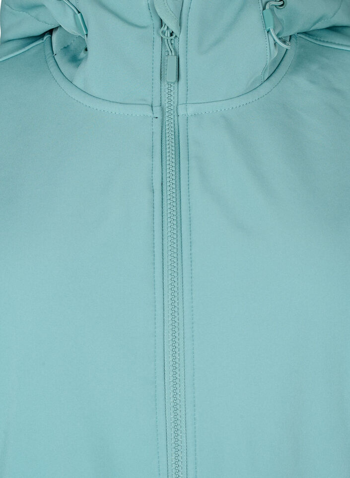 Krótka kurtka softshell z kieszeniami, Arctic, Packshot image number 2