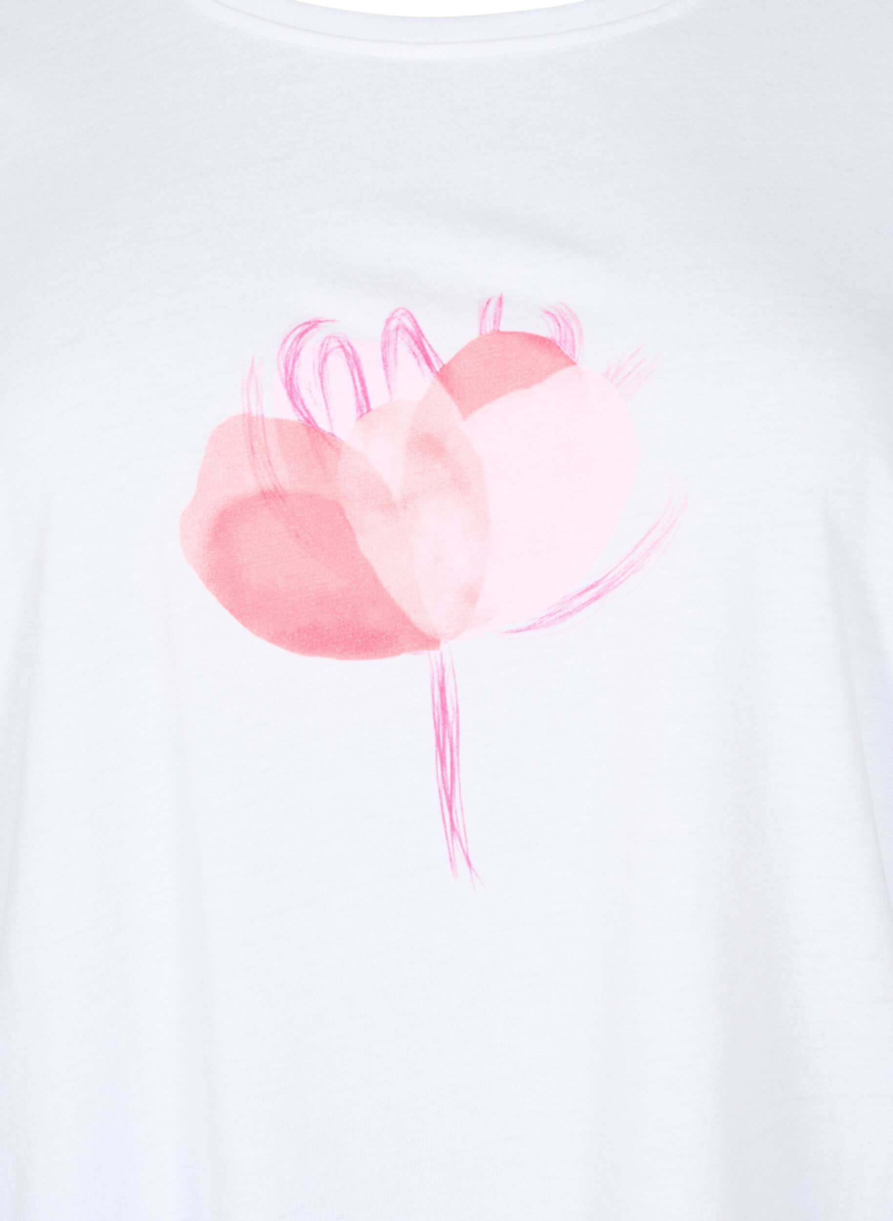 Zizzi FLASH - T-shirt z nadrukiem, Biały, Packshot image number 2