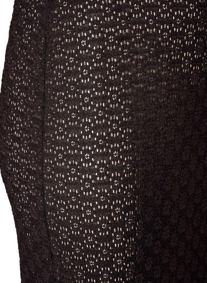 Sp&oacute;dnica maxi z azurowym wzorem, Czarne, Packshot image number 2