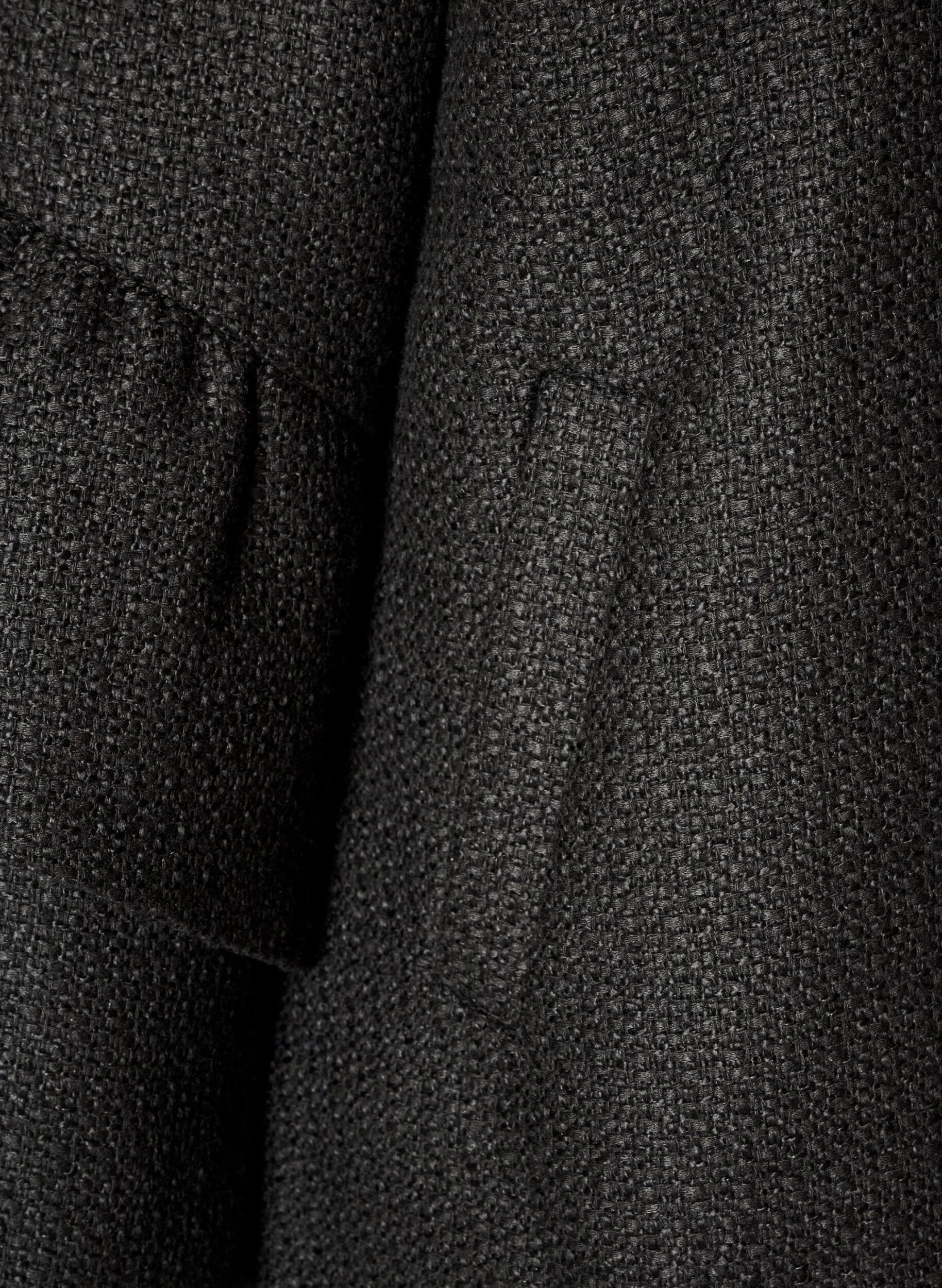 ZizziKurtka boucl&eacute; z falbankami, Czarne, Packshot image number 3