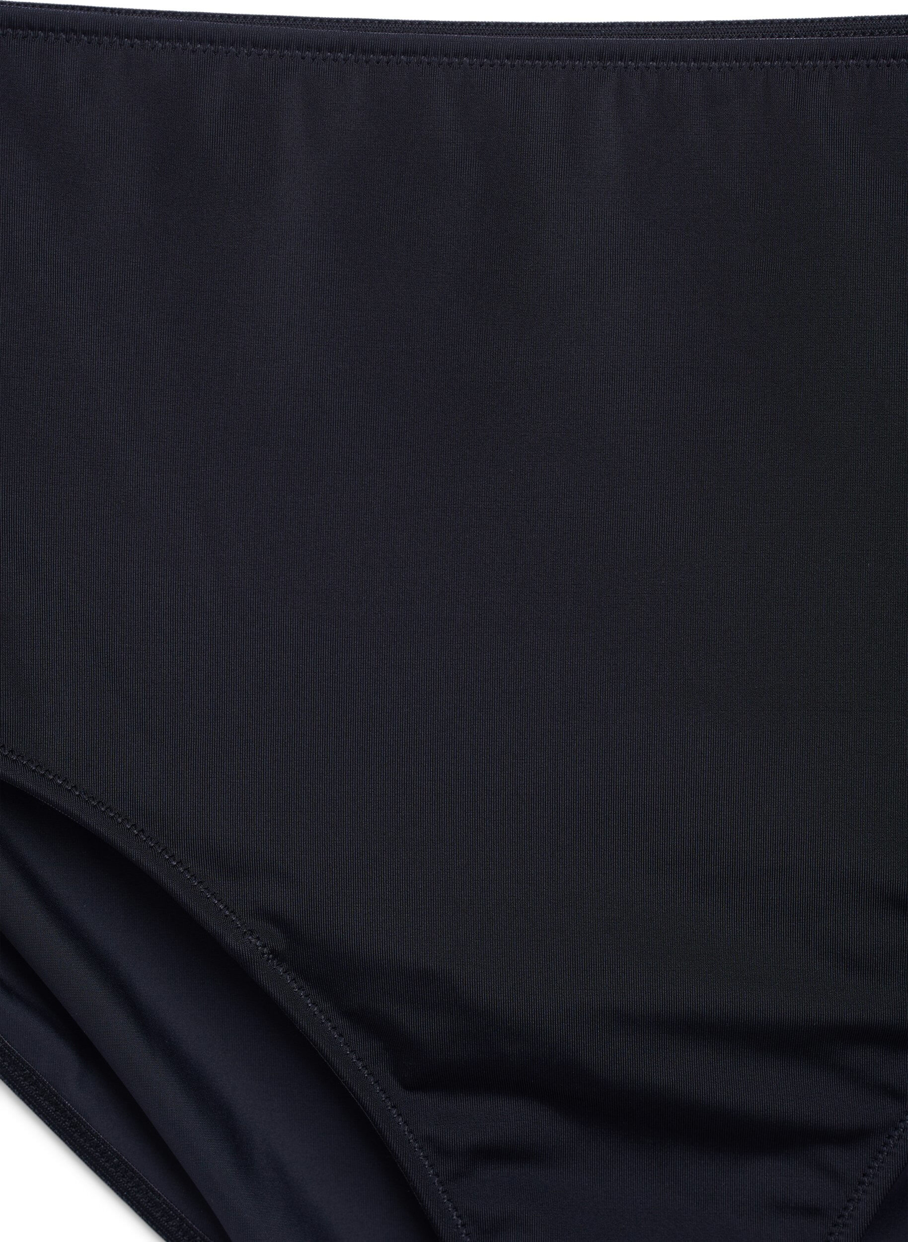 Zizzi Figi damskie z mikrofibry z wewnetrzna kieszenia, Czarne, Packshot image number 2