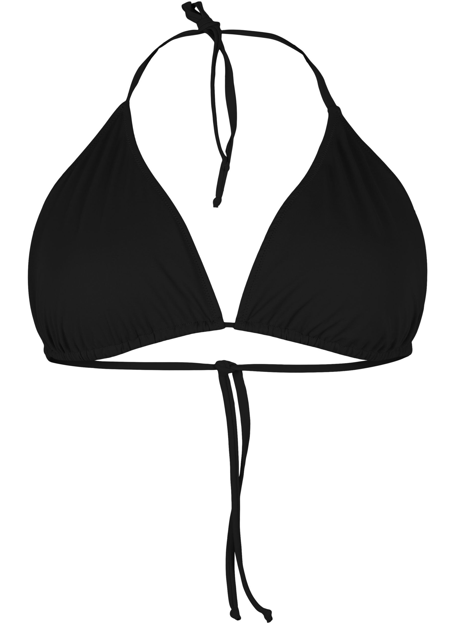 Zizzi Tr&oacute;jkatny biustonosz od bikini, Czarne, Packshot image number 0