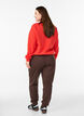 Bluza z motywem z przodu, Czerwony, Model image number 2