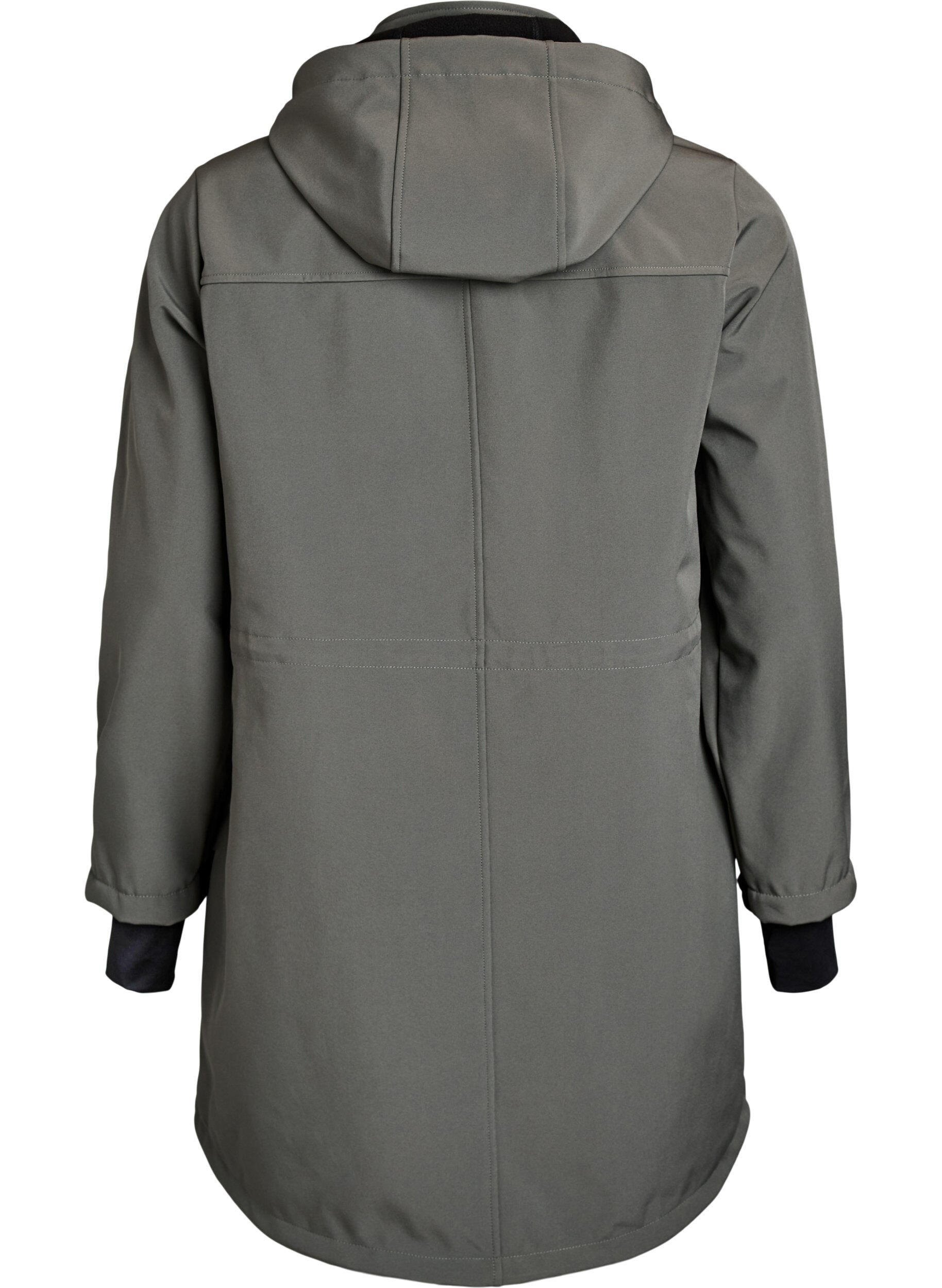 ZizziKurtka softshell z odpinanym kapturem, Ciemnoszary, Packshot image number 1