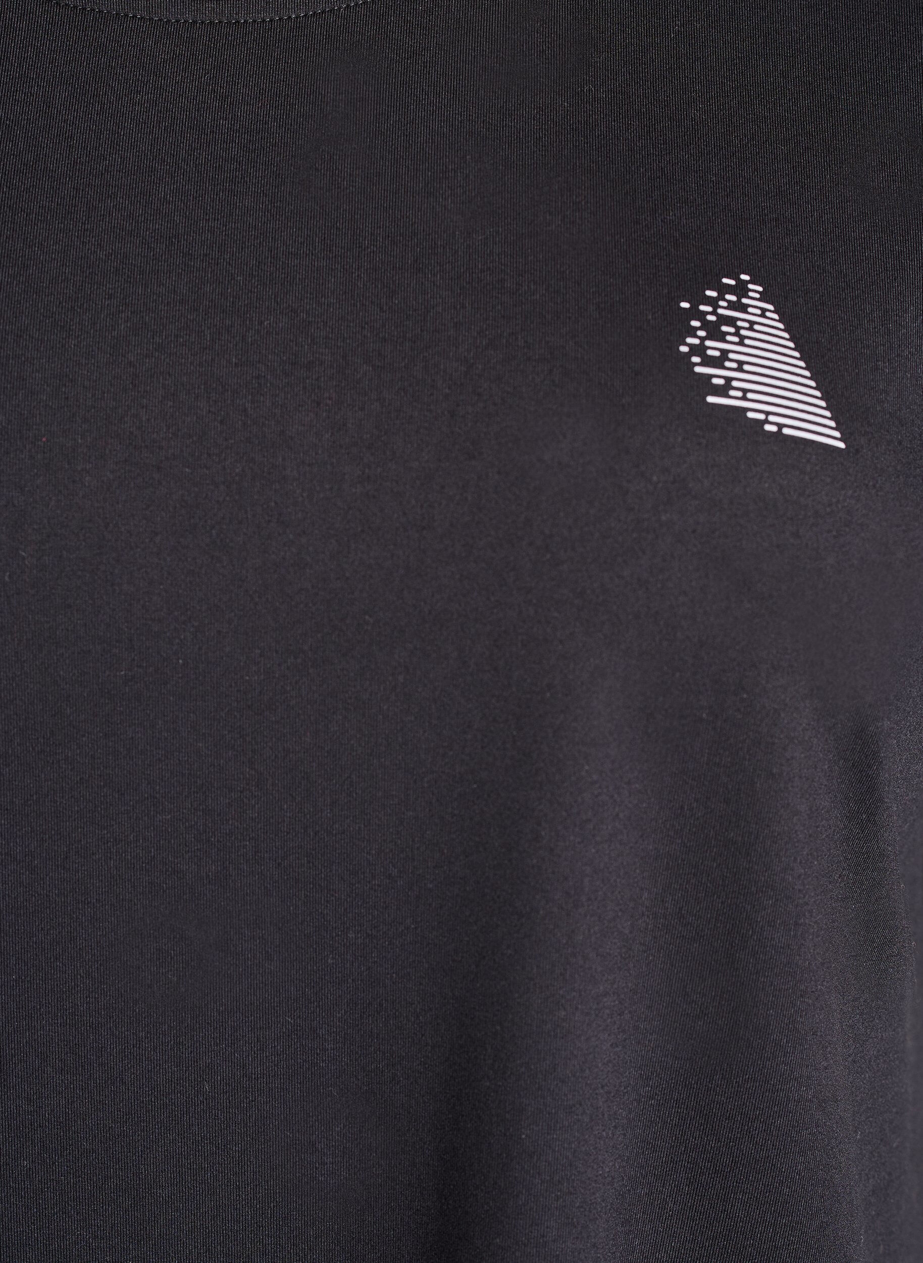 ZizziKoszulka treningowa w jednolitym kolorze, Czarne, Packshot image number 2