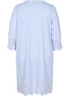 Cotton dress with stripes and embroidery anglaise, Blue Stripe, Packshot image number 1