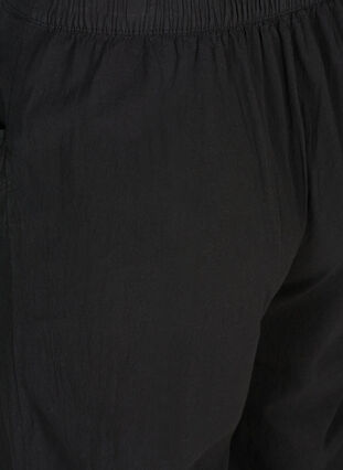 Luzne bawelniane spodnie culotte, Black, Packshot image number 3