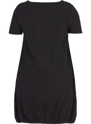 Bawelniana sukienka z krótkim rekawem, Black, Packshot image number 1