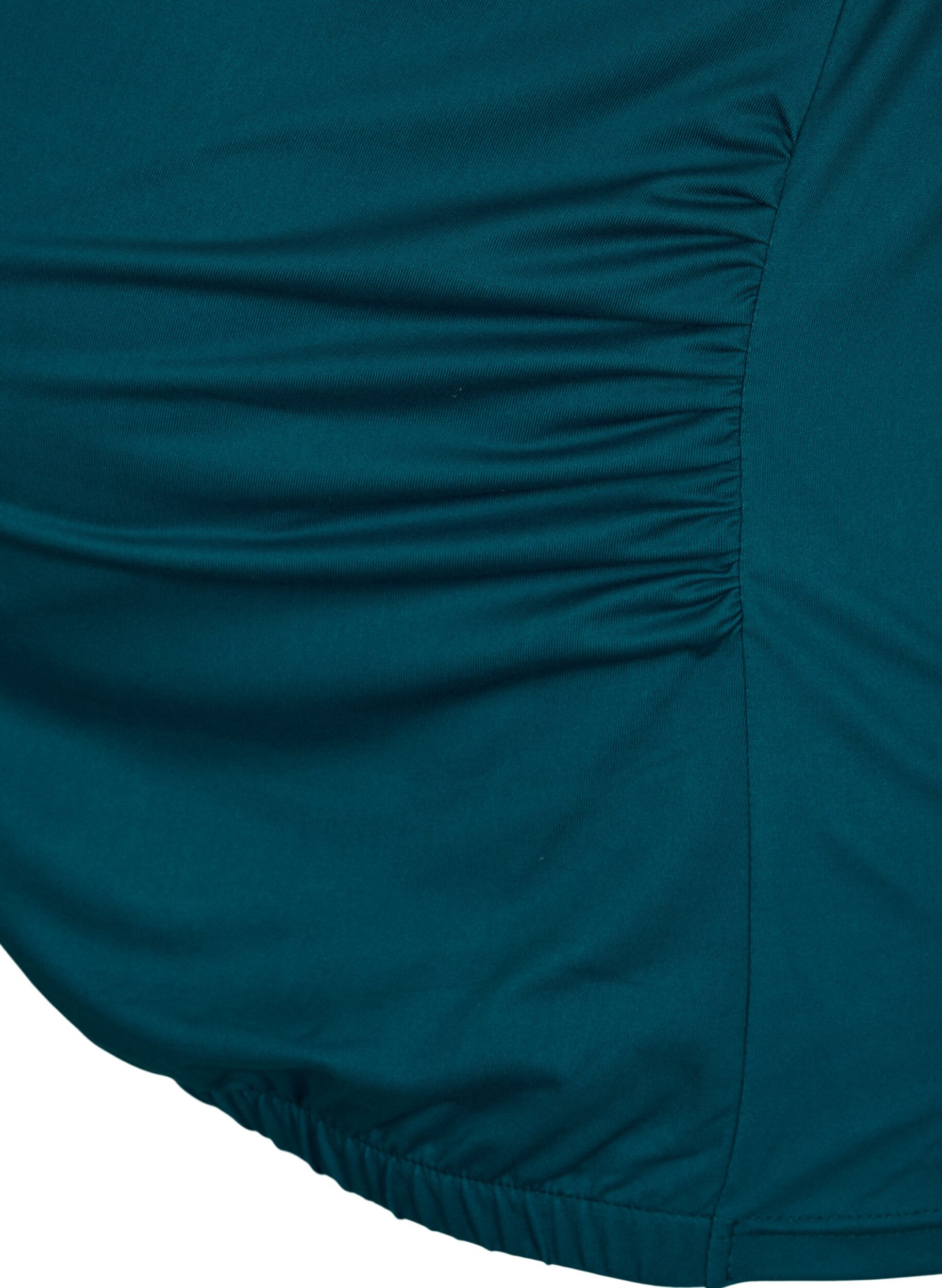 Zizzi Maternity gym t-shirt, Deep Teal, Packshot image number 3