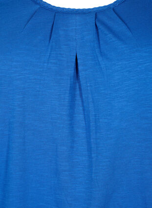 Bawelniana bluzka z rekawem 3/4, Galaxy Blue, Packshot image number 2