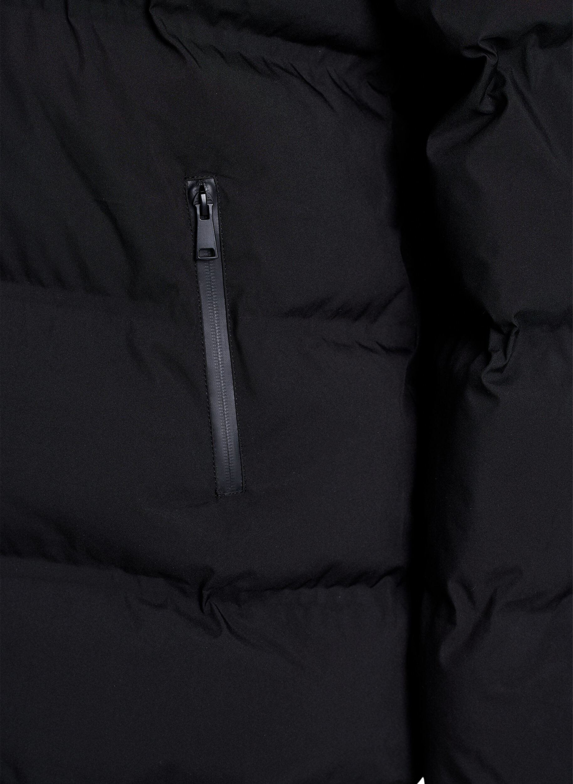 ZizziKr&oacute;tka kurtka puchowa z odpinanym kapturem, Czarne, Packshot image number 3