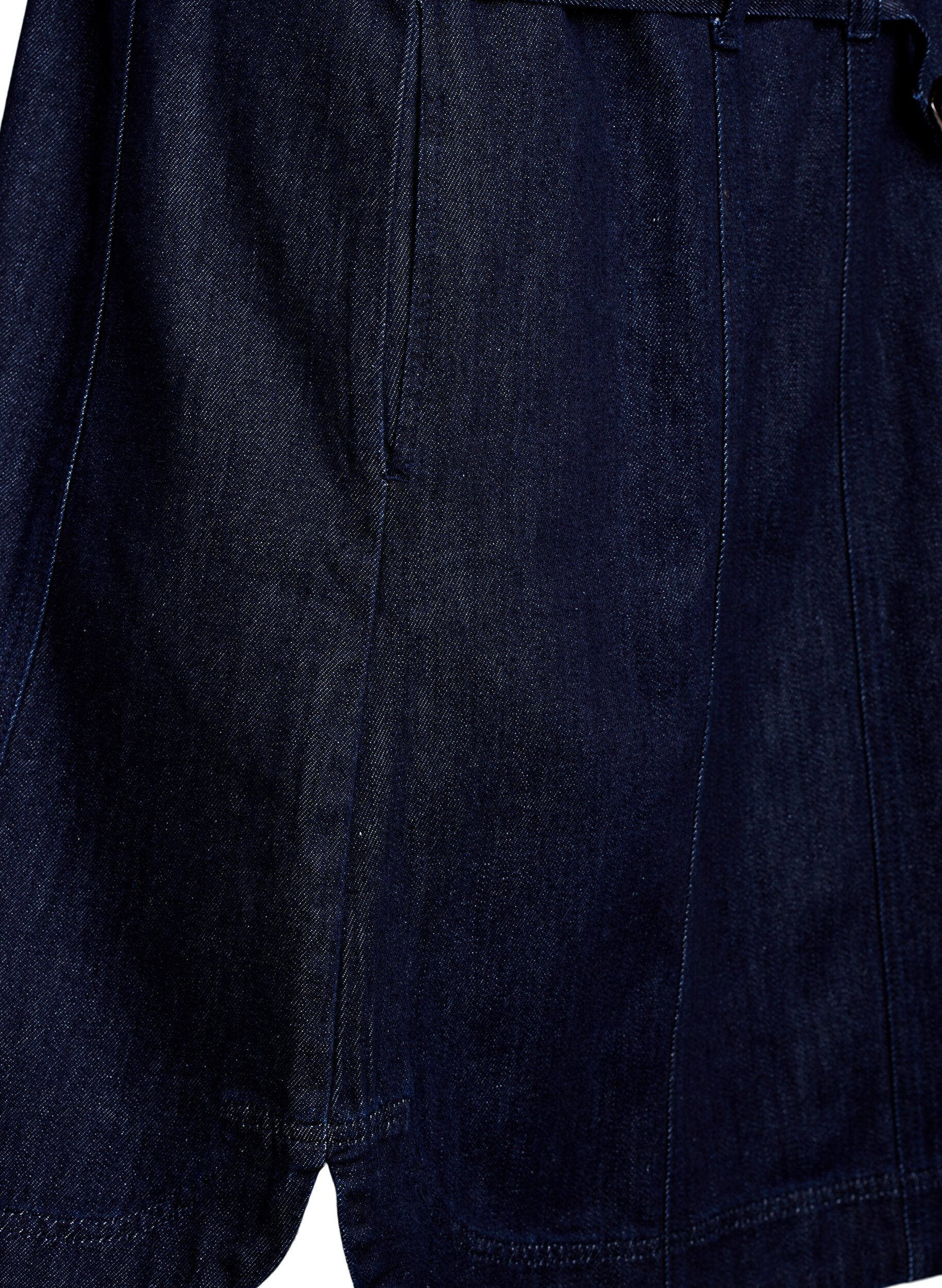 ZizziSukienka z denimu z pasem i 3/4-sleeves, Niebieskie, Packshot image number 4