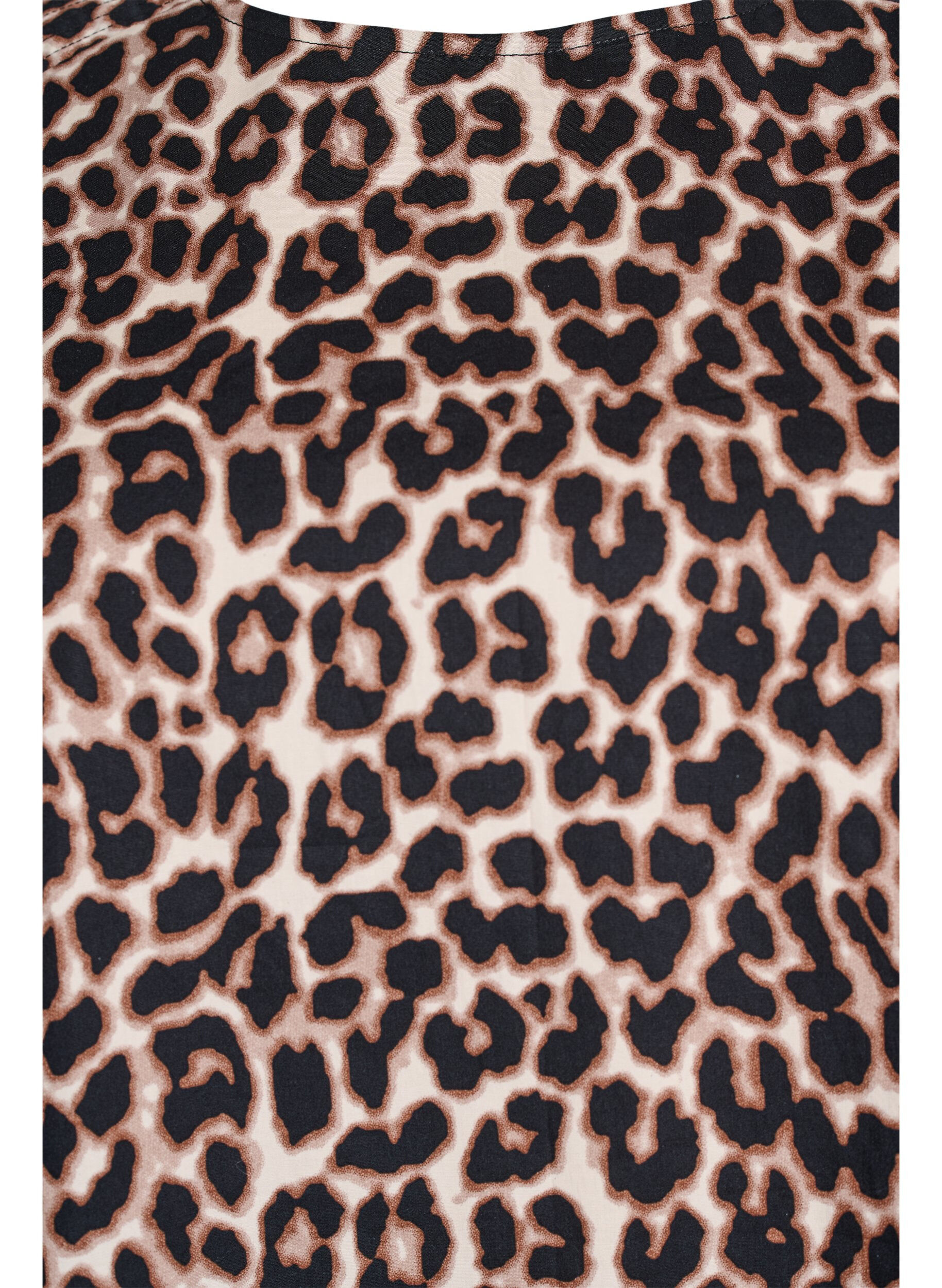 Zizzi Bluzka ze szwami dekoracyjnymi i rekawami 3/4, Brązowy, Packshot image number 2