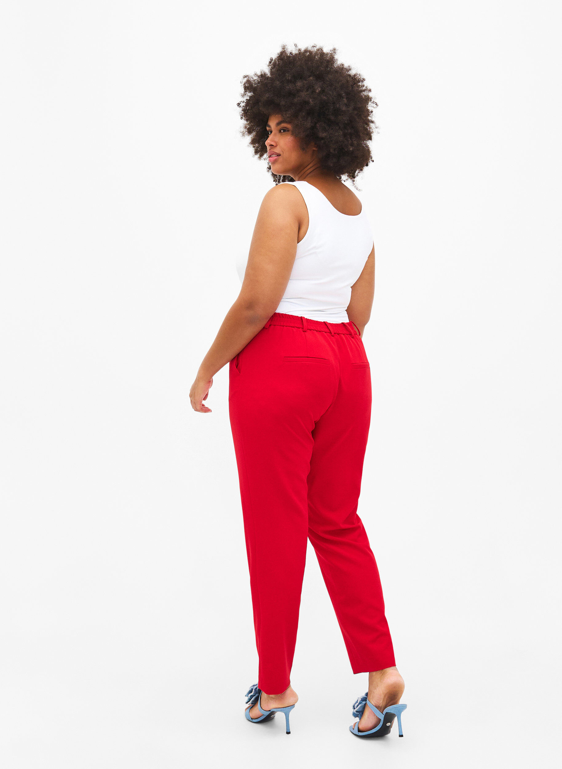 ZizziSpodnie garniturowe z kieszeniami, Tango Red, Model image number 1