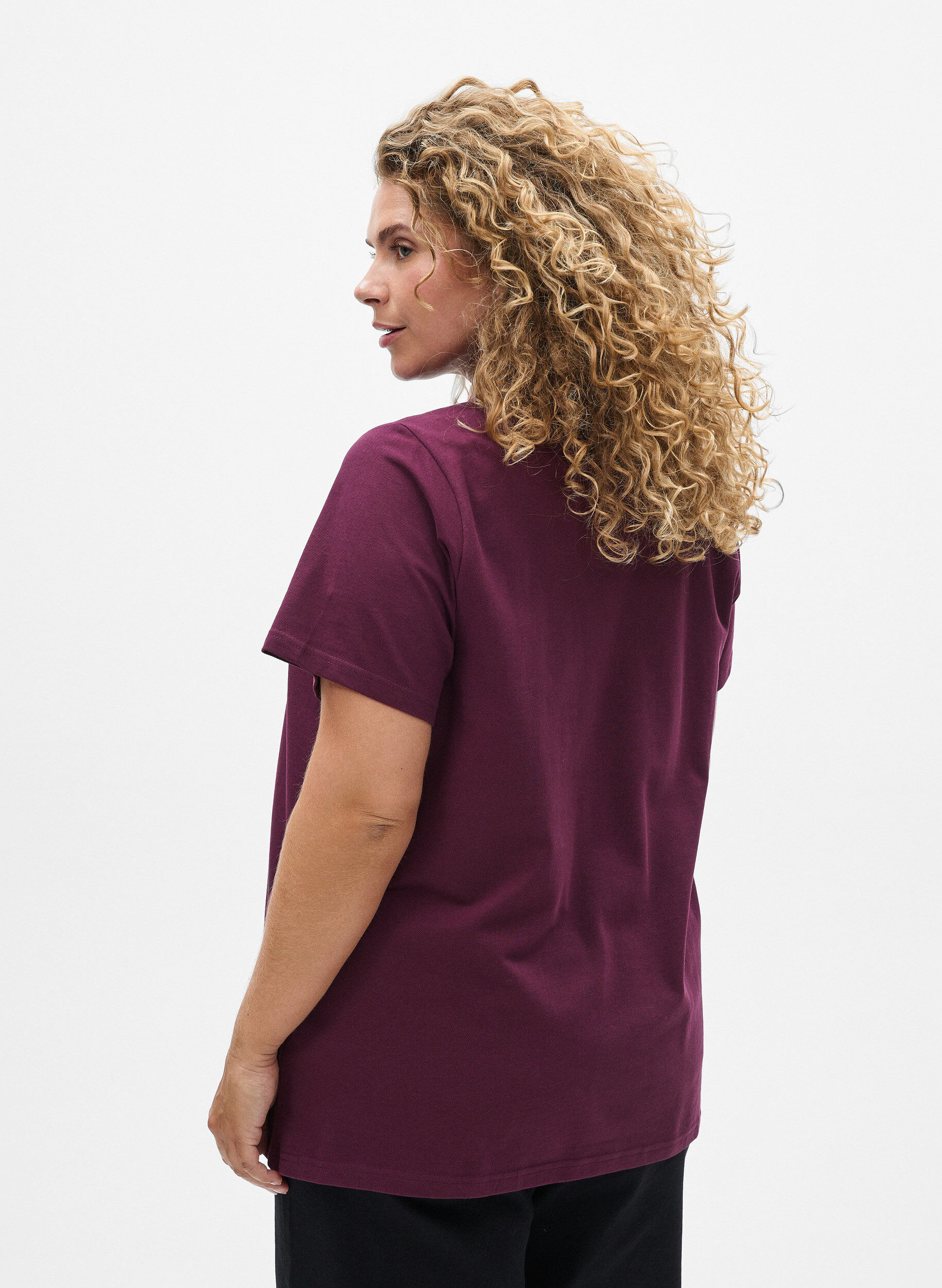 Zizzi Koszulka polo z kr&oacute;tkim rekawem, Czerwony, Model image number 2