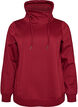 Bluza z wysokim kolnierzem i kieszeniami, Czerwony, Packshot image number 0