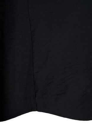 Wiskozowa bluzka z krótkim rekawem, Black, Packshot image number 3