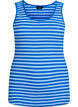 Tank top w paski o prazkowanej strukturze, Niebieskie, Packshot image number 0