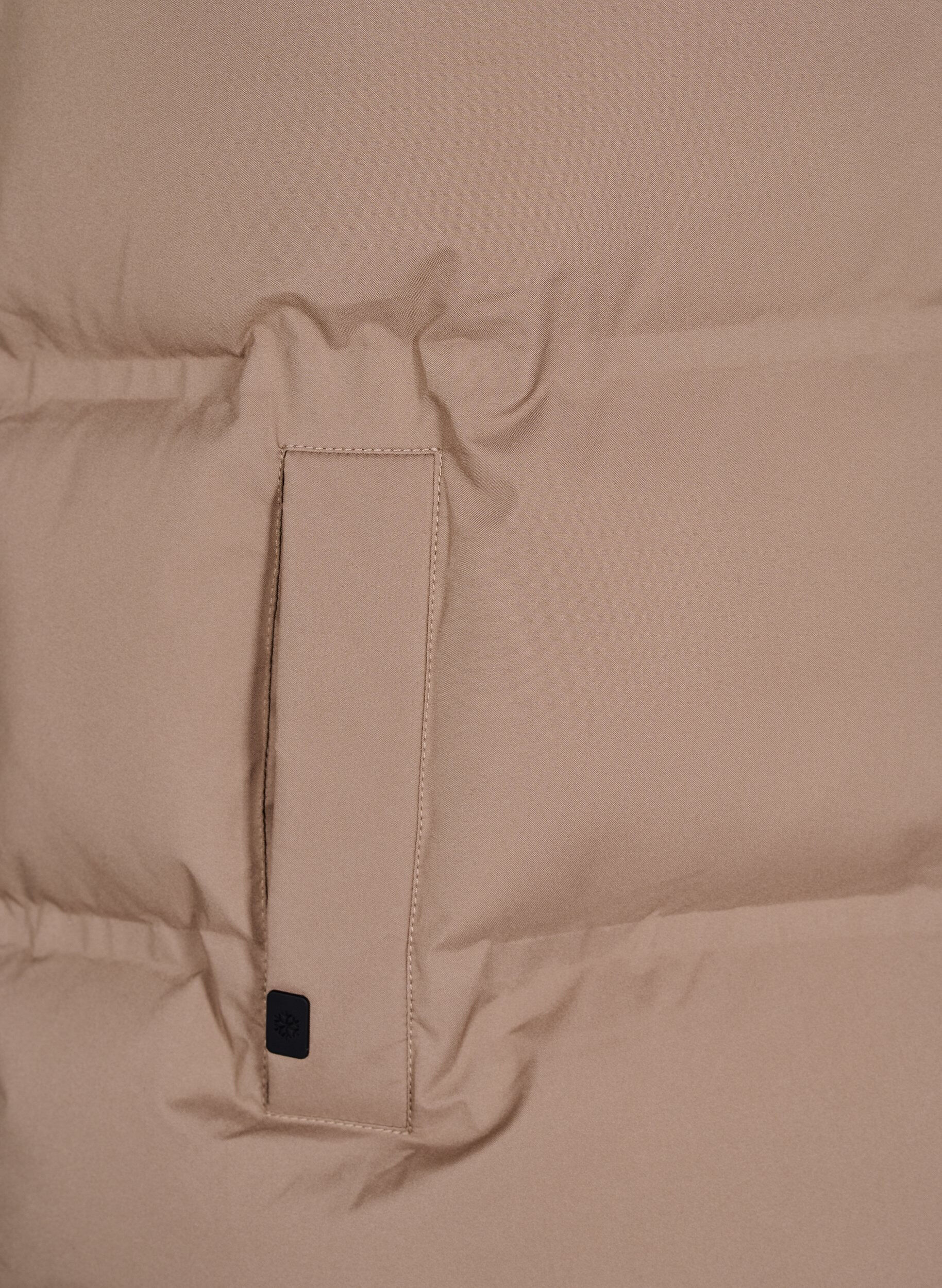 ZizziKr&oacute;tki bufiasty bezrekawnik z wysokim kolnierzem, Brązowy, Packshot image number 3