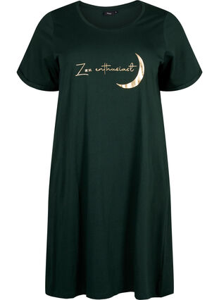 Koszula nocna z krótkim rekawem, wykonana z bawelny organicznej, Scarab Enthusiast, Packshot image number 0