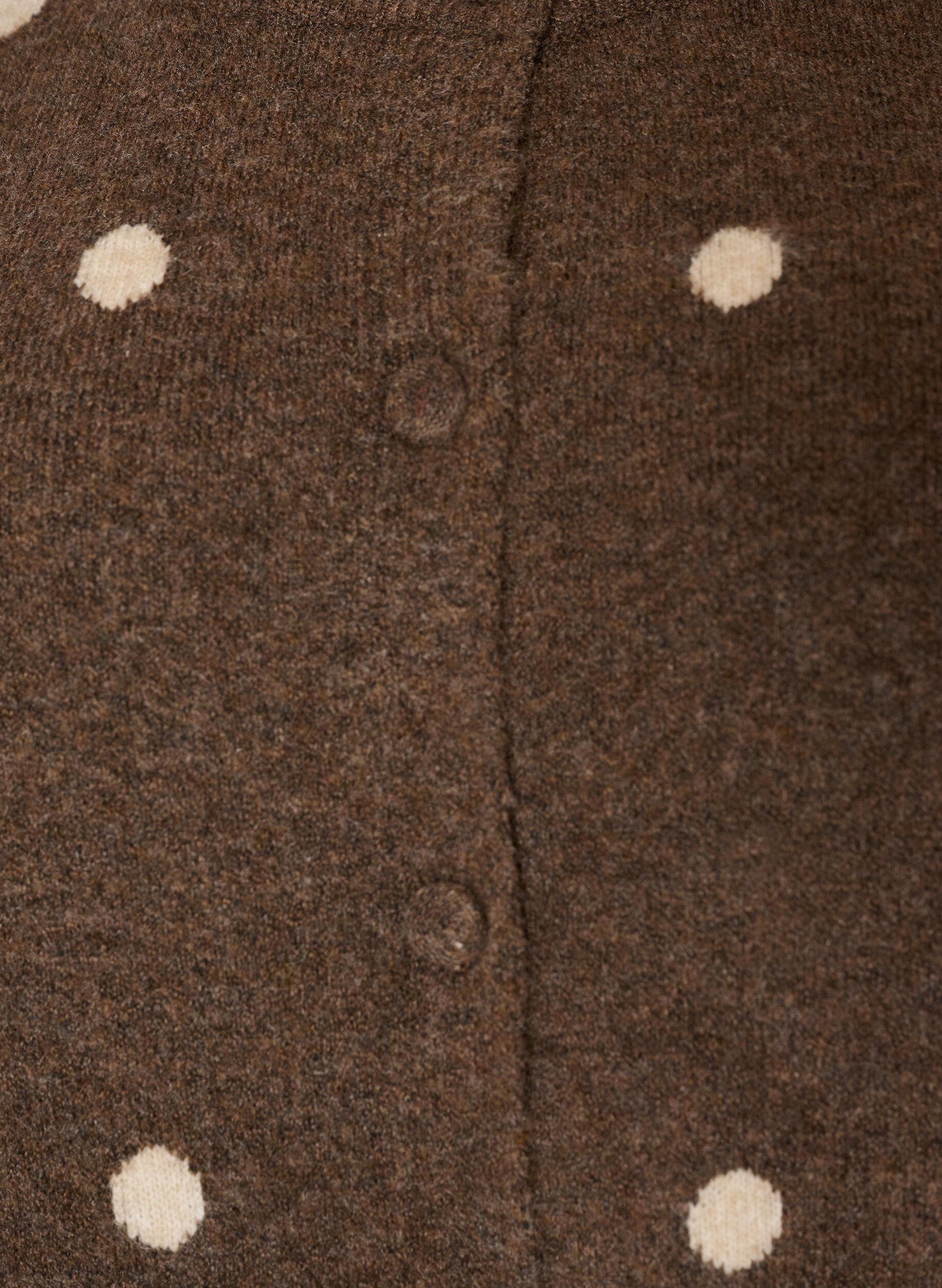 ZizziKardigan w kropki, Brązowy, Packshot image number 2