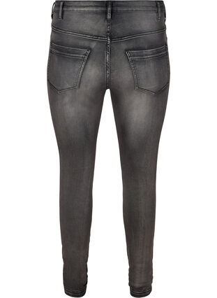 Super waskie jeansy Amy z wysokim stanem, Dark Grey Denim, Packshot image number 1