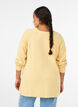 Sweter z dzianiny z ukosnym wzorem i rekawami raglanowymi, Ż&oacute;łty, Model image number 2