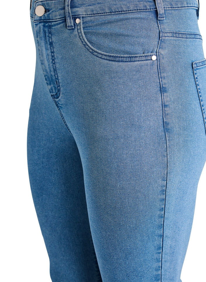Jeansy super slim z wysokim stanem Amy, Niebieskie, Packshot image number 2