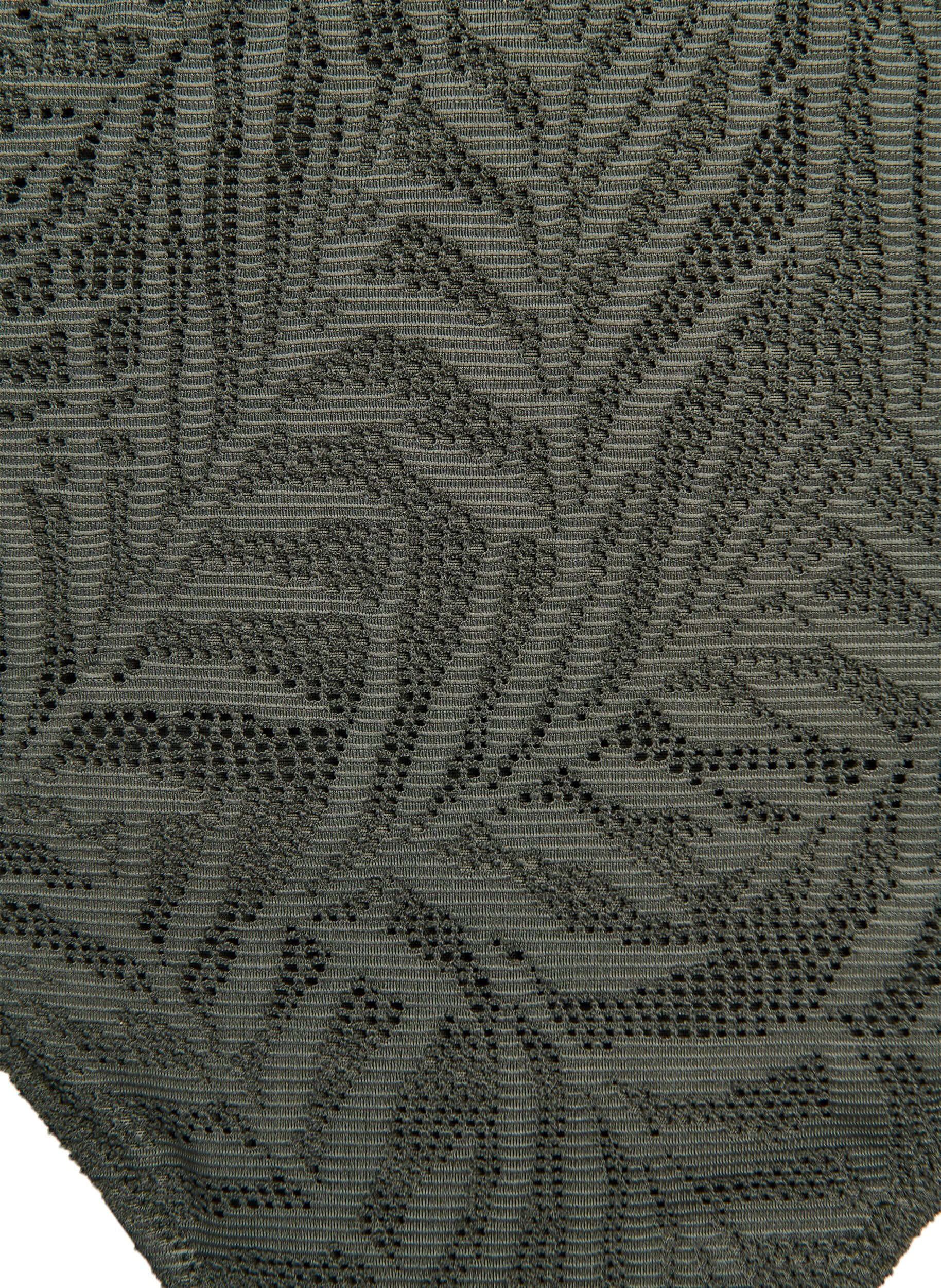 Zizzi Figi damskie z brazylijskiego bikini ze strukturalnej siateczki, Zielony, Packshot image number 2