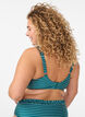 Koszulka do bikini w paski z wyjmowanymi wkladkami, Zielony, Model image number 1