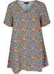 Floral viscose tunic with short sleeves, Ditsy AOP, Packshot image number 0