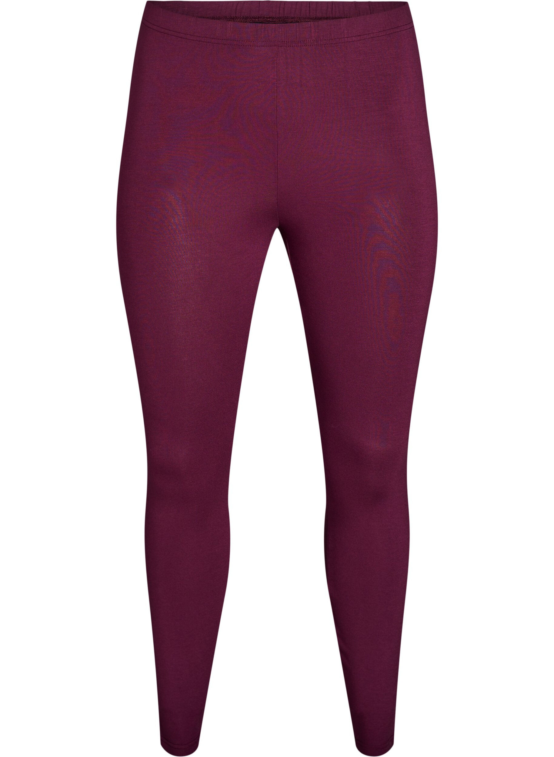 ZizziLegginsy basic z wiskozy, Czerwony, Packshot image number 0