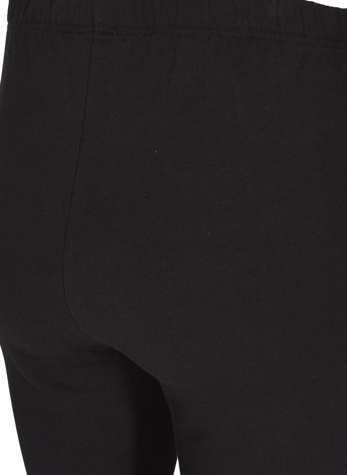 Bawelniane legginsy z podszewka, Czarne, Packshot image number 2