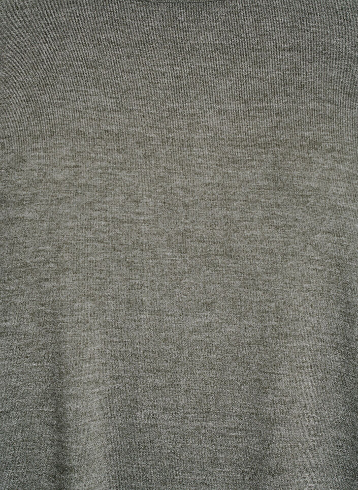 Bluzka dresowa z rekawami 3/4, Zielony, Packshot image number 2