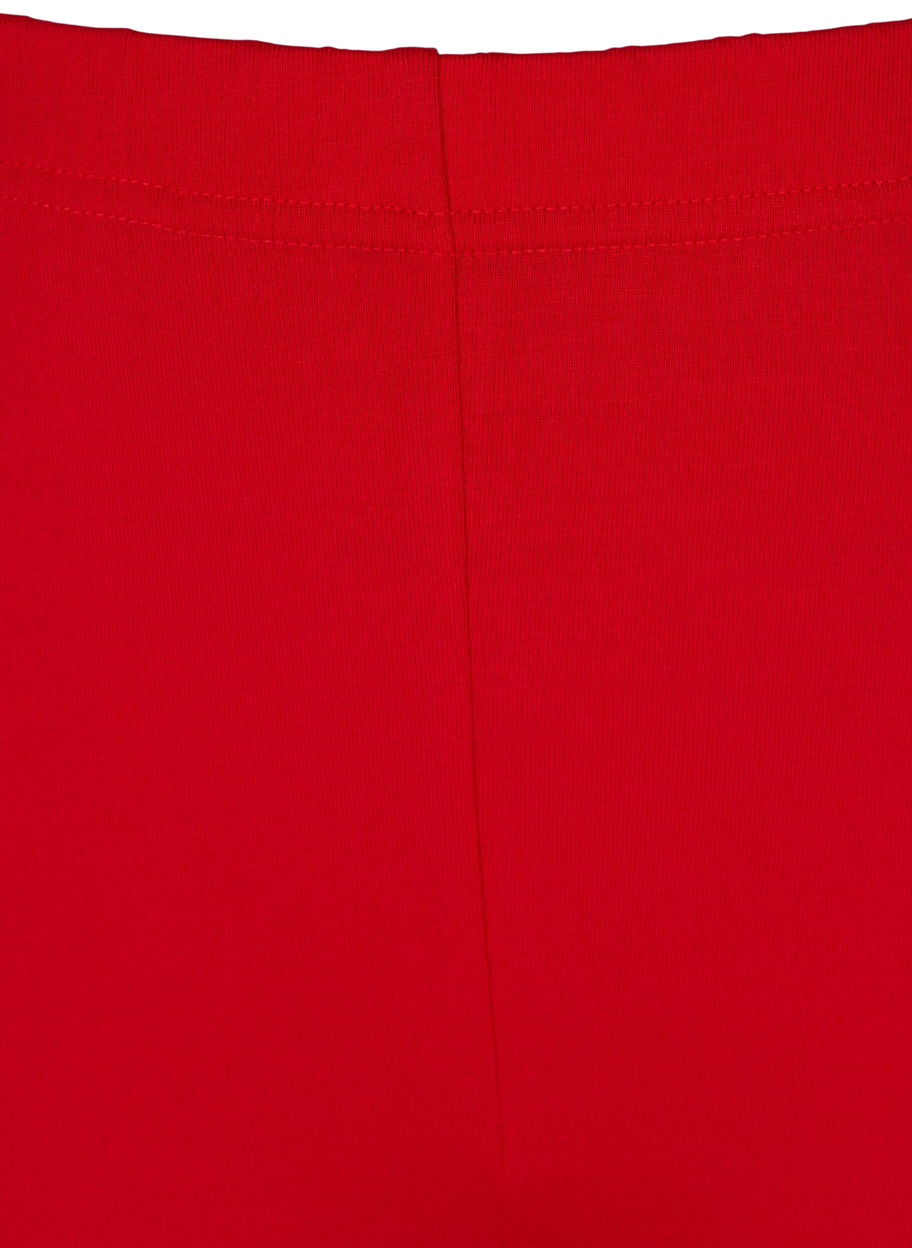 Zizzi Legginsy Basic o dlugosci 3/4, Tango Red, Packshot image number 2