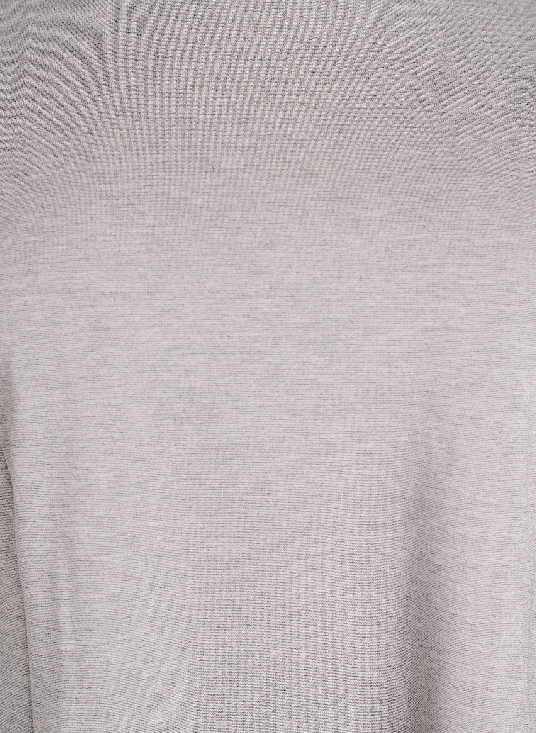 Zizzi Kr&oacute;tka sukienka z dzianiny o kroju w ksztalcie litery A, Szary, Packshot image number 2